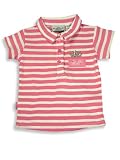 Wild Mango - Toddler Girls Ribbed Polo Top, Pink, White