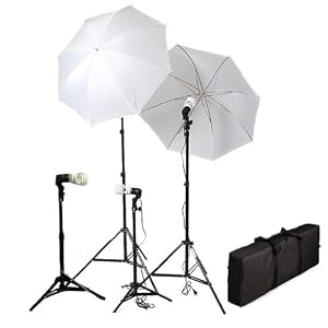 Cowboystudio 4 Continuous Background Lights Photography Video Studio Digital Umbrellas Lighting Light Kit