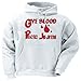 Give Blood Practice Ju-Jitsu Adult Hooded Sweatshirt ASH GREY X-LARGE