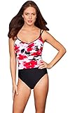 Miraclesuit Floral Bouquet Bethany Fauxkini One Piece Swimsuit
