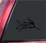 Great White Shark Vinyl Decal Sticker - Black