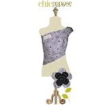 Chic Papoose Pouch Style Baby Sling with White/Black/Red Mum Print w/Black Reverse PLUS