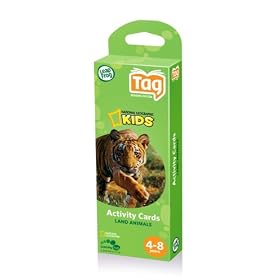 Click here to buy LeapFrog® Tag National Geographic Kids: Activity Cards - Land Animals by LeapFrog.