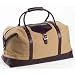 Canvas / Leather Overnight Duffel in Khaki with Café Accents Canvas / Leather Overnight Duffel in Khaki with Café Accents