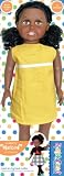 Fibre Craft Springfield Collection Doll (18 Inches) Madison - Black Curly Hair/Brown Eyes)