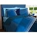 Cool Blue Boys Plaid Queen Comforter Set (7 Piece Bed In A Bag)
