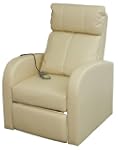 Fauteuil confort massant blanc cr�me
