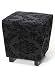 Black Storage Pouffe