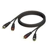 Adam Hall 20m 2 x RCA Male to 2 x RCA Male Audio Cable