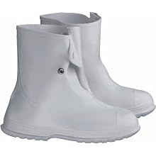 ONGUARD 81020 PVC Men's Overshoe with 4 Way Cleated Outsole, 10" Height, White, Size X-Large