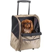 Deluxe Backpack Pet Carrier on Wheels