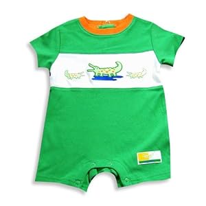 The Mayfair Company - Infant Boys Short Sleeve Romper, Green