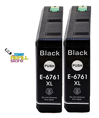 Toner Refill Store Ink Cartridge,Toner Cartridge Replacement for Epson T676 ( Black , 2-Pack )