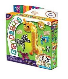 Bendaroos Zoo Animals 200 Piece Kit
