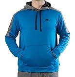 Champion Men's Powertrain Tech Fleece Pullover Hoodie, Blue (MEDIUM)