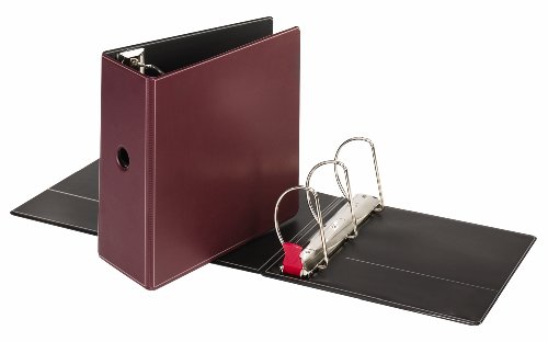 TOPS Cardinal EasyOpen Locking D-Ring Binder, 5 Inch, Burgundy, (18766)