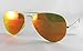 Ray Ban Aviator Luxottica Red Orange Mirror Gold Frame Rb3025 112/69 58mm Made in Italy