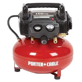 Factory-Reconditioned Porter Cable C2006R 0.8-HP 6-Gallon Oil-Free Pancake Compressor