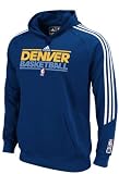 Denver Nuggets adidas On-Court Practice Hooded Sweatshirt
