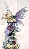 Beautiful Fairy W/ Baby Dragons Statue Art Figure Faerie