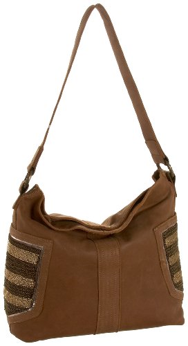 Dan W Chain Mesh Hobo,Cognac,one size