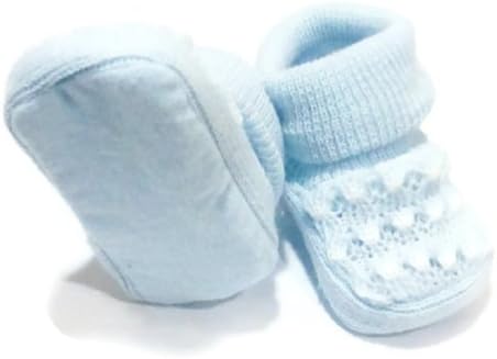 Newborn Blue Acrylic Booties