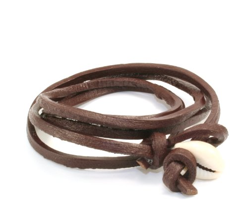 cored Lederarmband 100cm mit Kaurimuschel-Verschluss schwarz, 200cm Q234 Preisvergleich