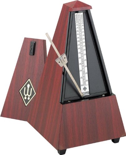 Wittner Taktell Pyramidenform Metronom Holzgehäuse ohne Glocke mahagonifarbig-matt Wittner Taktell Pyramidenform Metronom Holzgehäuse ohne Glocke mahagonifarbig-matt