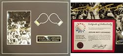 Sugar Ray Leonard Signed & Matted Boxing 8x10 Photo - Sugar Ray Leonard Boxing Sports Memorabilia