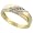 10k Gold Men's Diamond Band, w/ 0.03 Carat Brilliant Cut Diamonds, 1/4 in. (6mm) wide, Size 8