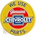 Genuine Chevrolet Parts Round Metal Sign