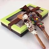 Sluggers Chocolate and Caramel Pretzel Rods