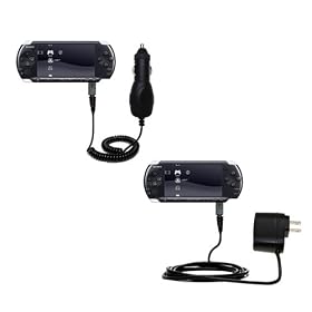 Essential Kit for the Sony PSP-3001 Playstation Portable Slim includes a Car and Wall Charger -... by Gomadic for the PSP-3001 Playstation Portable Slim