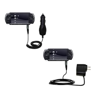 Essential Kit for the Sony PSP-3001 Playstation Portable Slim includes a Car and Wall Charger -... by 