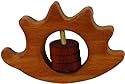 Natural Wood Hedgehog Baby Rattle - Non-toxic and Safe for Baby