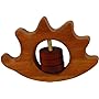 Natural Wood Hedgehog Baby Rattle - Non-toxic and Safe for Baby