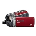 Panasonic SDR-S70EG-R Camcorder (SD-Kartenslot, 78-fach opt. Zoom, 6,7 cm (2,7 Zoll) Display, Bildstabilisator) rot