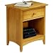 Hawthorne One drawer Nightstand, 25"Hx20.5"W, OAK