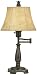Bronze Finish Swing Arm Table Lamp