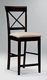 Minford Cross Back Counter Stool (Set of 2)