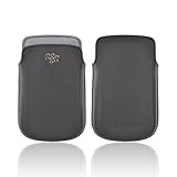 Black Original Leather Pocket Pouch Case, ACC-38857-301 For Blackberry Bold ....