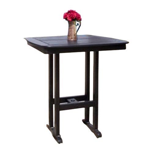 Nautical 37 Outdoor Bar Table Finish: Mahogany