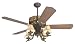 Craftmade FT52EB European Bronze Custom Blade Options Rustic Ceiling Fan with Interio...
