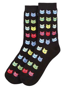 Feline Face Cat Socks