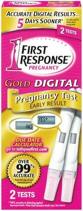First Response Gold Digital Pregnancy Test Early Result Kit 2 ea