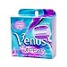 Gillette Venus Breeze 2 in 1 Cartridges Plus Shave Gel Bars for Women, 8 Cartridges