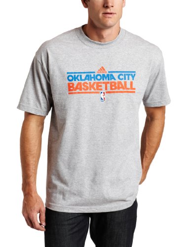 NBA Oklahoma City Thunder Practice Short Sleeve Tee (Grey, XX-Large)