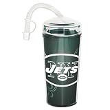 New York Jets NFL Double Wall Dombed Tumbler (16oz)