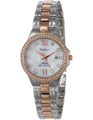 Armitron Womens 75/5122MPTR Swarovski Crystal Accented Two-Tone Bracelet Watch