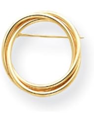 14k Gold Circle Pin